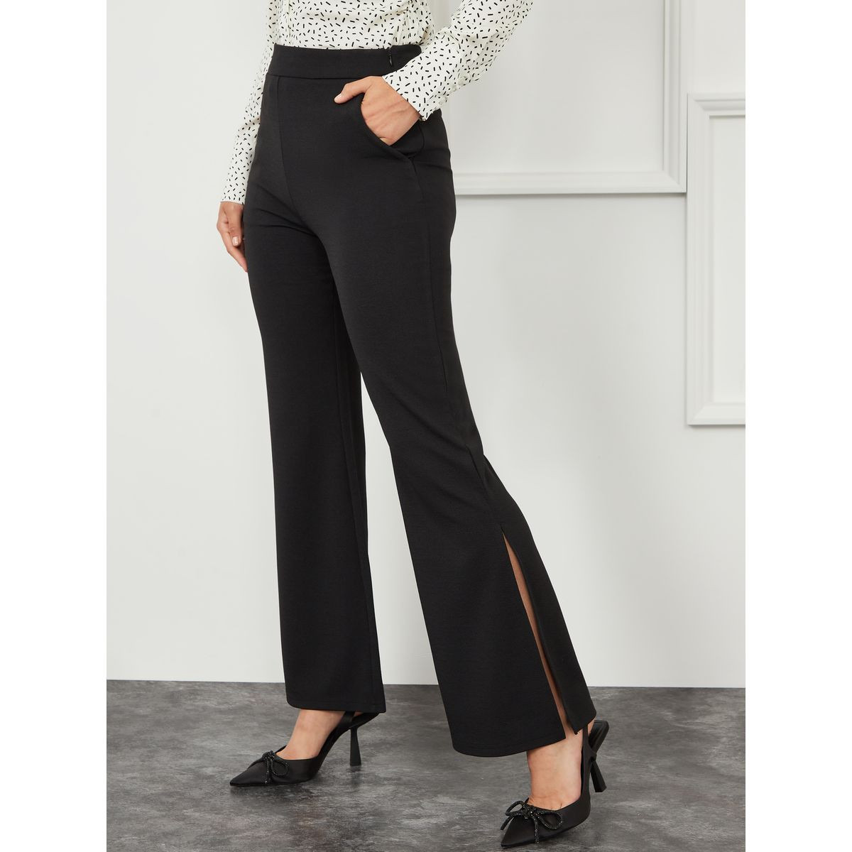 Cynthia Rowley Bonded Fit And Flare Pants in Pink | Lyst